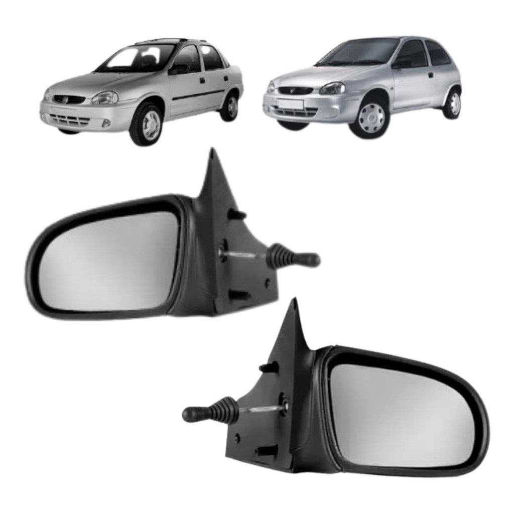 Par Retrovisor Corsa Classic Wind Wagon Pick Up Controle