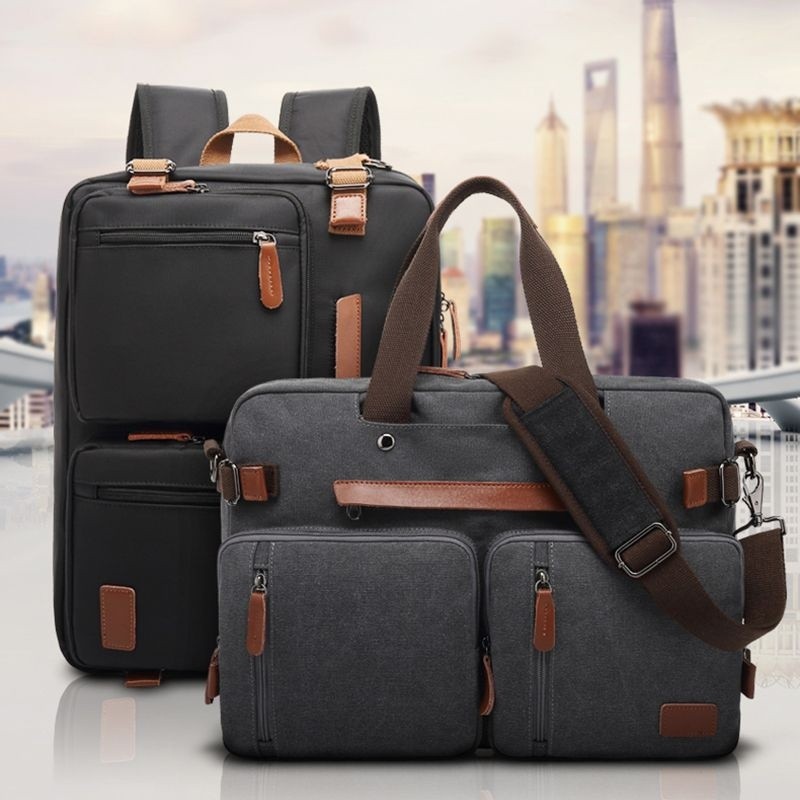 Pasta Bolsa para laptop Bolsa para computador Mochila Bolsa Mochila Bolsa de ombro duplo único Bolsa multifuncional pode