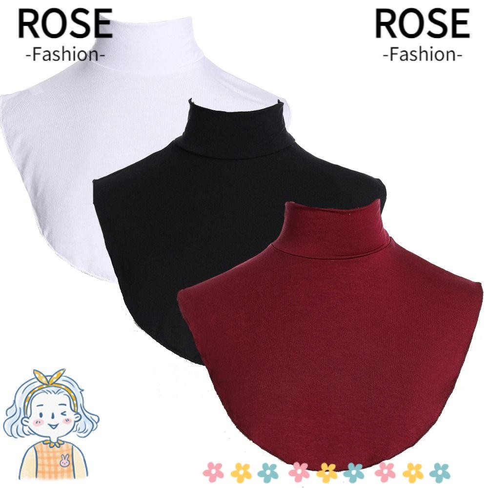 ROSEGOODS Gola Falsa Unissex Modal Alta Capa em Oferta na Shopee