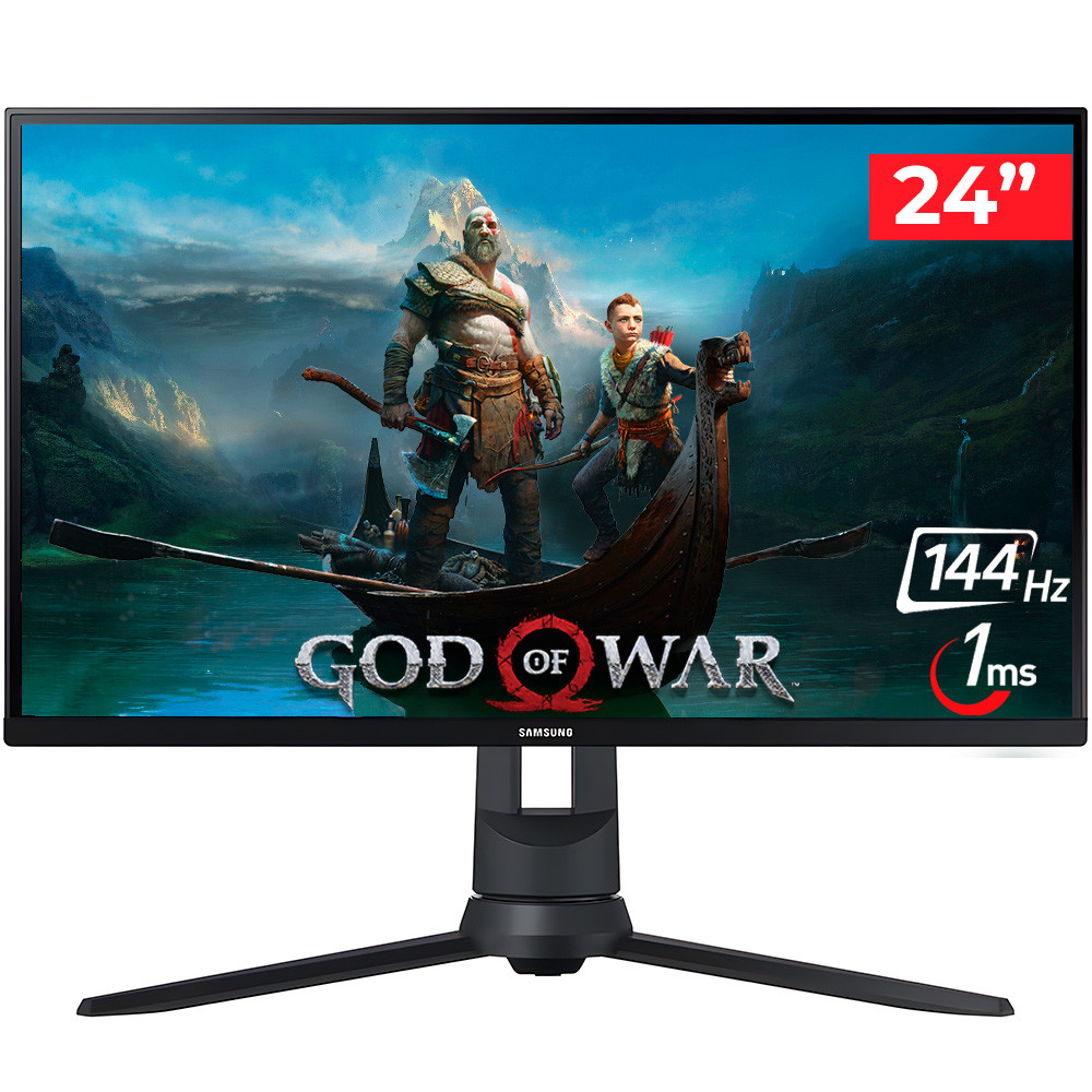 Monitor Gamer Samsung 24" Odyssey G3, Full HD, 144Hz, 1ms, FreeSync Premium, HDM