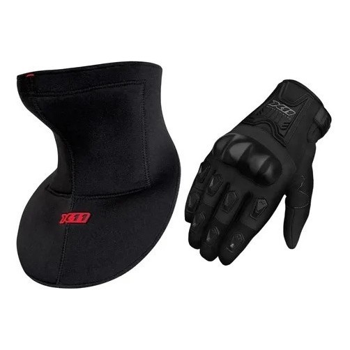 Kit X11 Luva Blackout 2 Masculino + Protetor De Pescoço Pipa