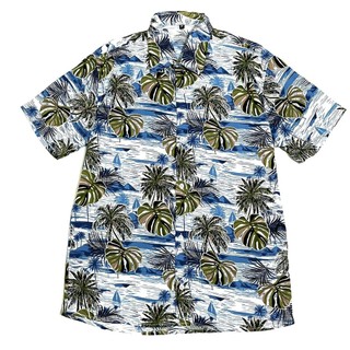 Camisa Viscose Com Botão Estampada Masculina Confortável Para Praia Festa e Casual FB-32