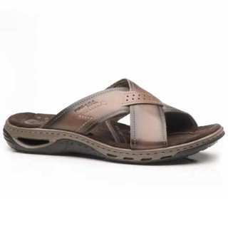 Chinelo Anilina Cravo de Couro Amortecedor - Pegada - 13166