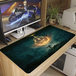 Mouse Pad ELDEN RING Grande Antiderrapante Gamer Diversas Estampas 70x35 cm