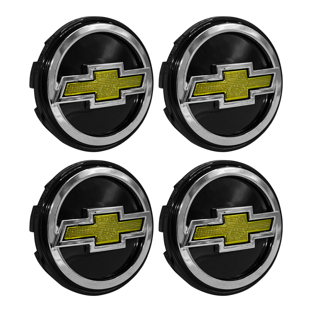 Jogo Meio Roda Gm Vectra Gtx 2006 51mm Preto C/ Dourado