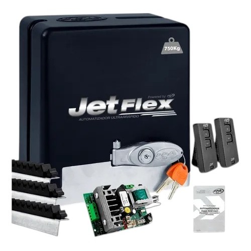 Kit Motor Portão Eletrônico Ppa Dz Stark 750 1/2hp Jetflex 60h em Oferta na Shopee