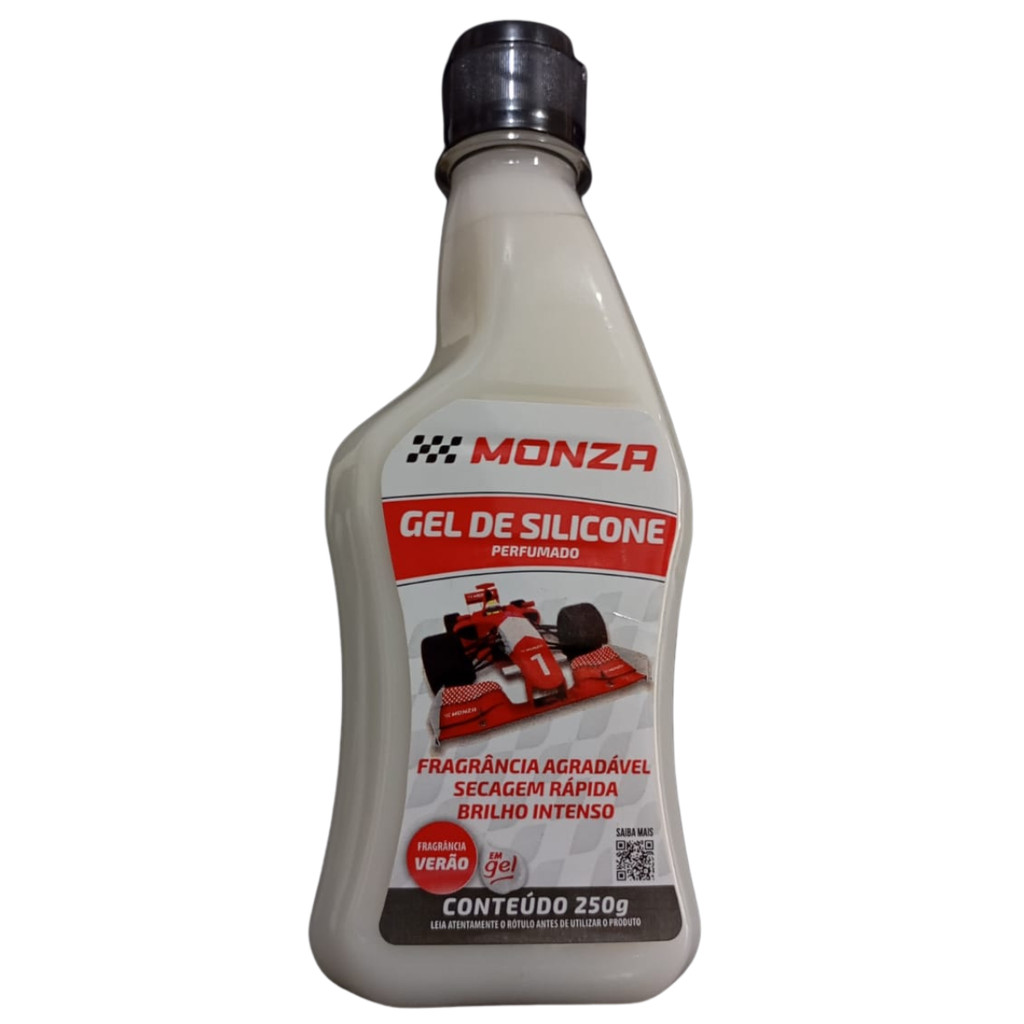 Gel de Silicone Automotivo Monza 250g | Perfumado, Brilho Duradouro, Uso em Painel, Borracha em Oferta na Shopee