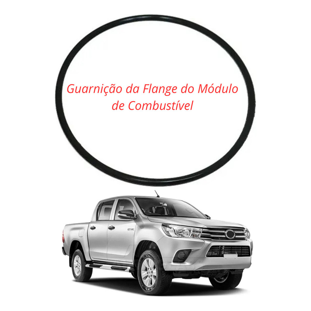 Anel Guarnição Vedação Tampa Flange Combustivel Tanque Hilux 2.7 2.8 3.0 Diesel Flex DS1471