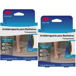 Kit com 2 Fita Antiderrapante Safety WALK Banheiro 50MM X 5M