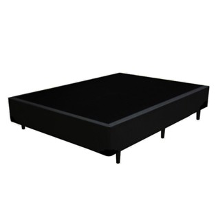 Base Cama Box Casal Suede Preto (138x188x40) em Oferta na Shopee