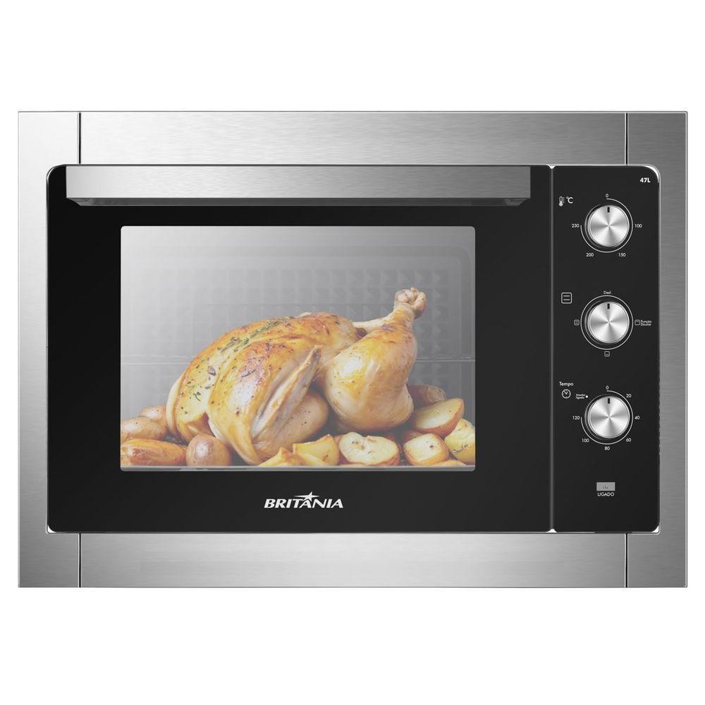 Forno Elétrico De Embutir Britânia 47L 2 Resistências 220V em Oferta na Shopee