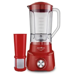 Liquidificador Britânia Diamante Vermelho 4 Velocidades 1050W 110V