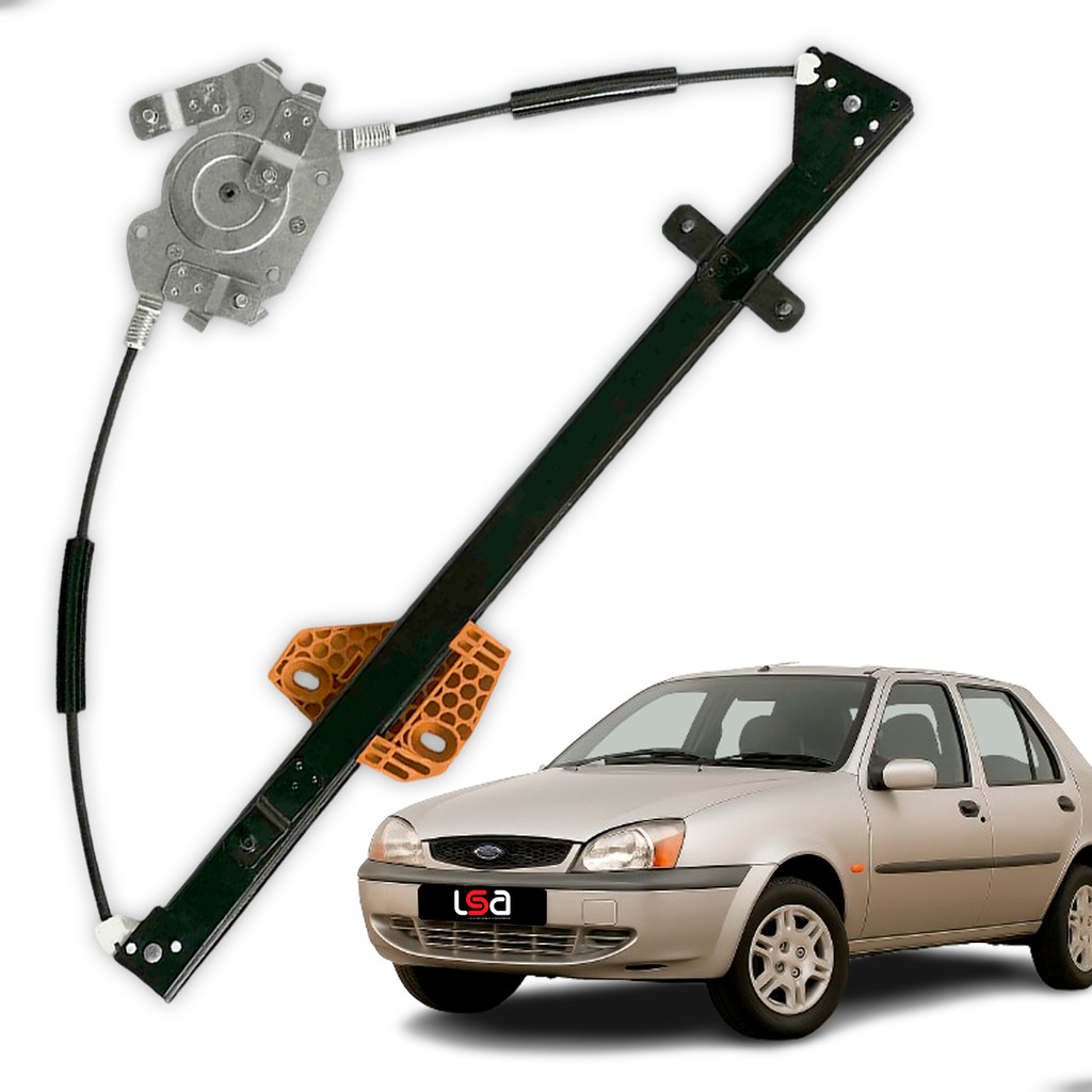 Elevador Vidro Dianteiro Esquerdo Ford Fiesta Street 1996-2003 em Aço Reforçado Silencioso Encaixe Perfeito em Oferta na Shopee