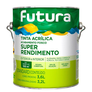 Tinta Super Rendimento Stardard Areia 3,6 Futura em Oferta na Shopee