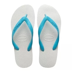 Chinelo Havaianas Tradicional - Azul Claro e Branco