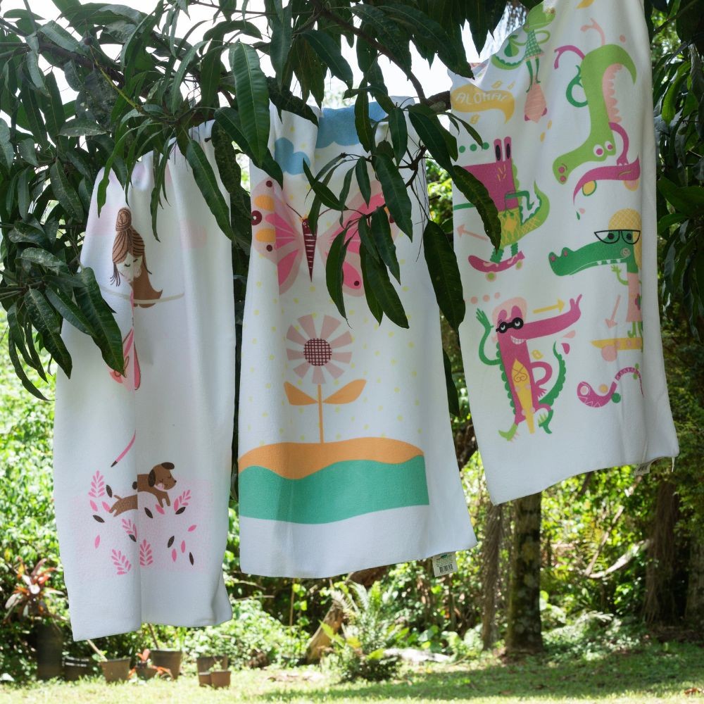 Toalha de Banho Seca Mais 65cm x 120m Estampada Infantil em Oferta na Shopee