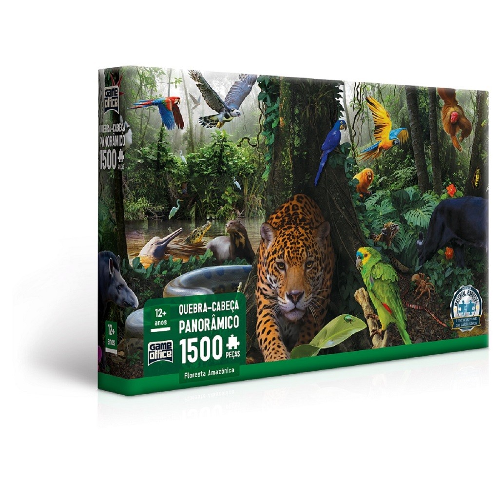 Quebra Cabeça Puzzle P1500 Floresta Amazônica 2693 - Toyster - Mom & Baby