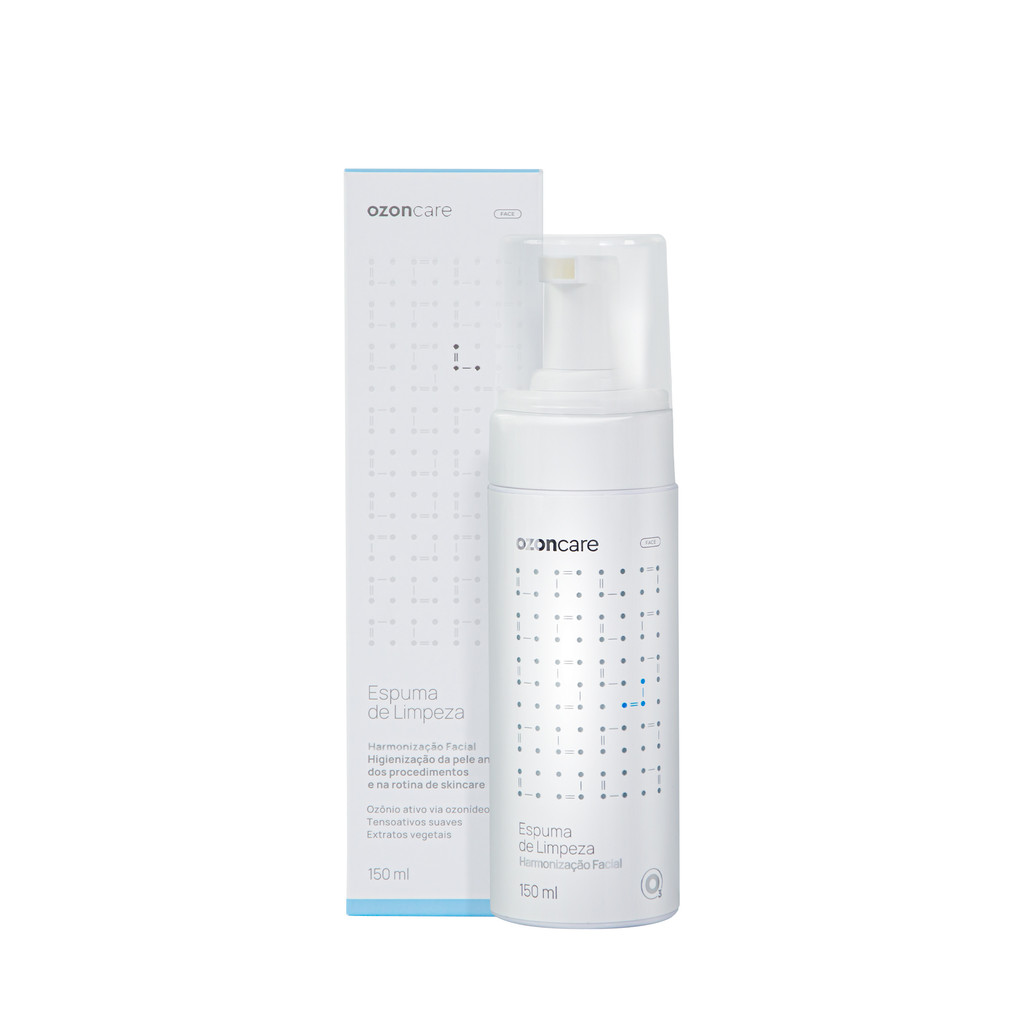 Ozoncare Espuma de Limpeza Facial 150ml Higienização Skincare e Cuidados Diários