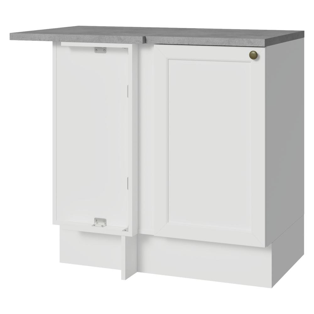 Balcão de Canto 1 Porta Branco Vik Madesa