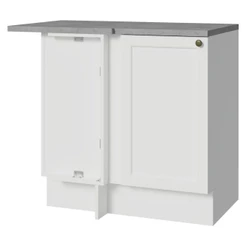 Balcão de Canto 1 Porta Branco Vik Madesa
