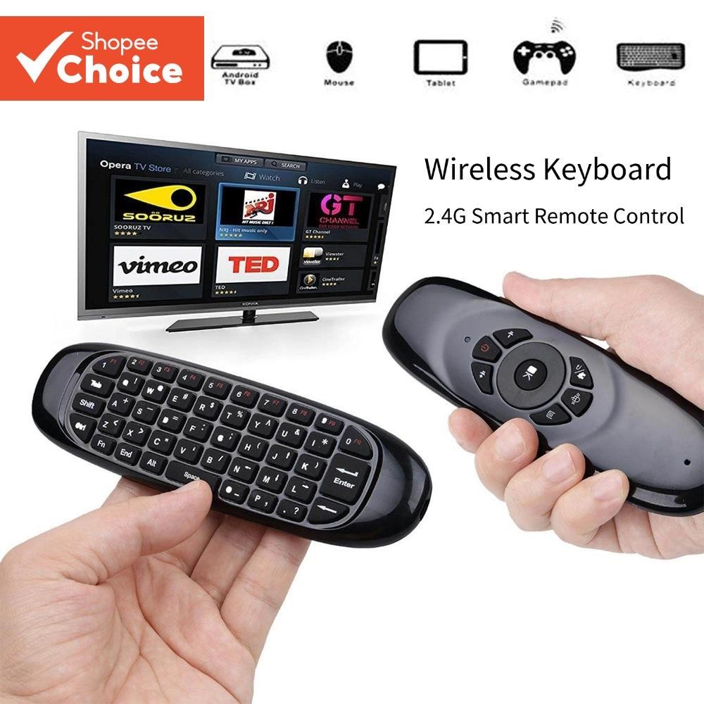 C120 Fly Air Mouse Teclado Sem Fio 2.4G Controle Remoto Universal Inteligente Para Android Tv Box
