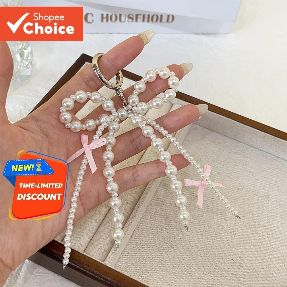 Moda DIY Bowknot Coração Celular Alça De Renda Corrente De Telefone-Acessórios Multifuncionais Para Uso Diário E Decoraç