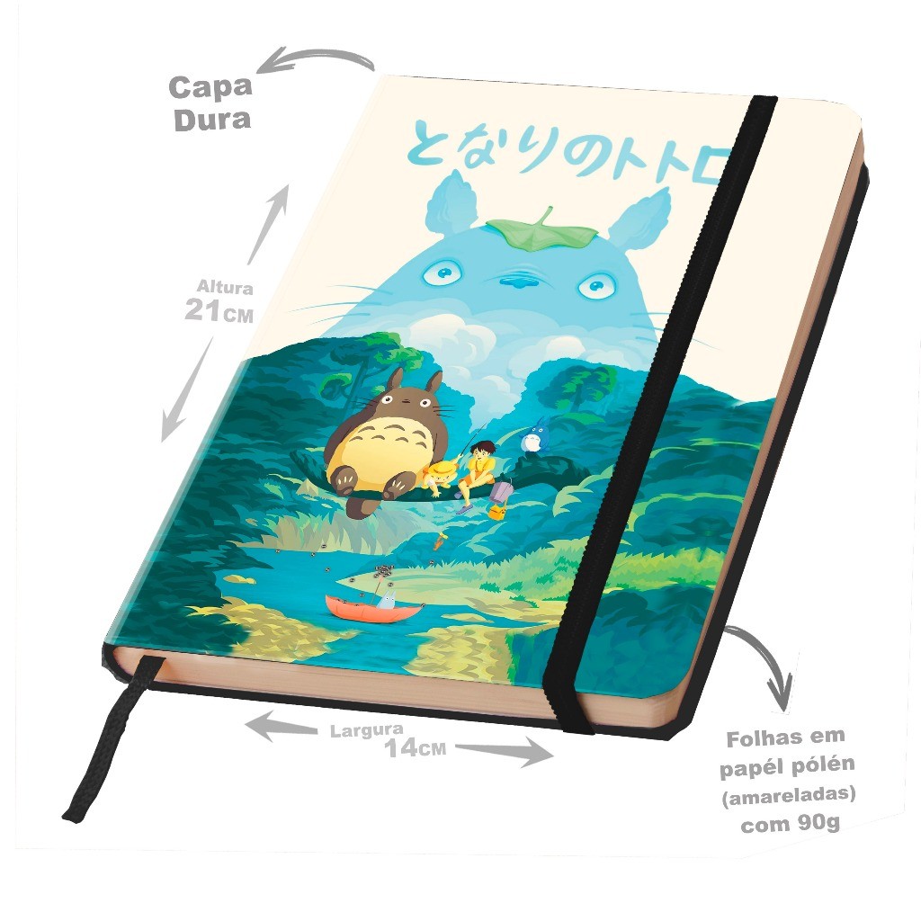 Caderno Sketchbook TOTORO Capa dura  21X14cm