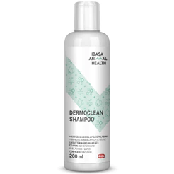 Shampoo Dermoclean Ibasa 200ml para Cães e Gatos – Para Limpeza e Brilho da Pelagem com Aroma Leve
