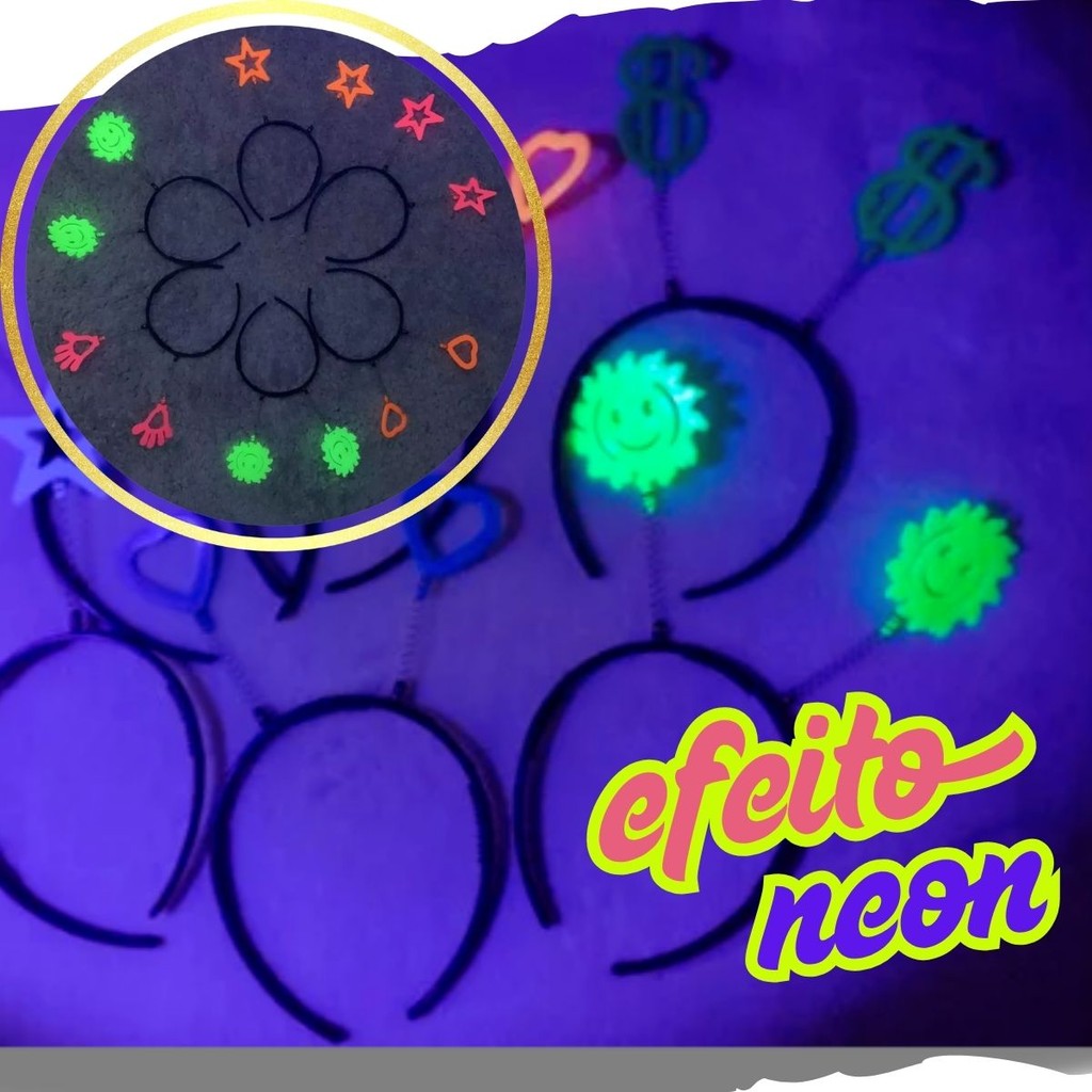 Kit Casamento Premium Divertido Neon – 30 Acessórios para Convidados (Óculos, Gravatas e Tiaras) Ideal para Fotos e Fest
