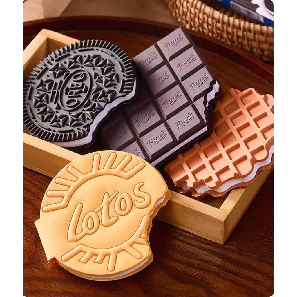 Bloco Formato Barra De Chocolate Anotações Com Cheirinho 80 Folhas Papelaria Fofa