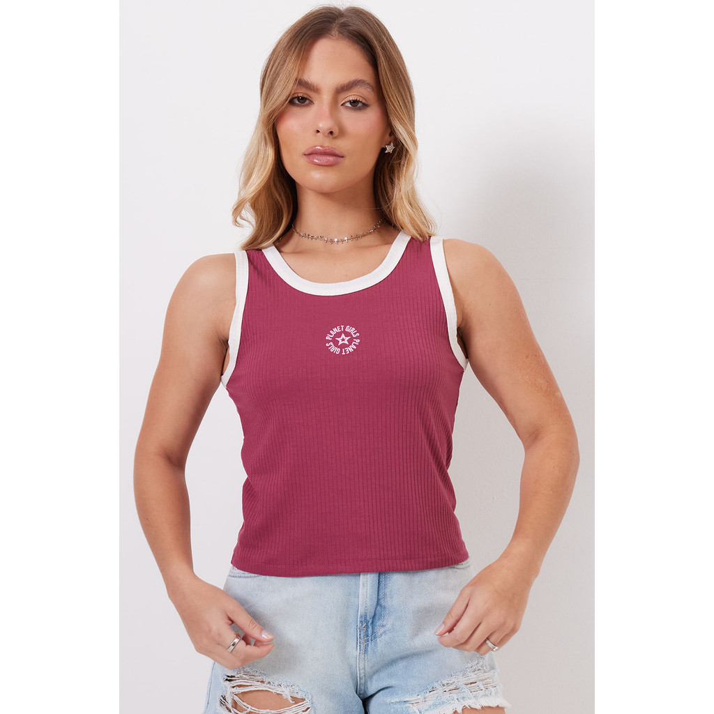 Regata Feminina Listrada Planet Girls Rosa - Women Clothes