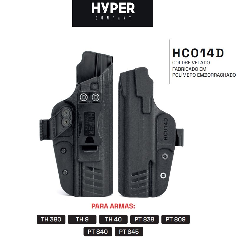 COLDRE VELADO TAURUS PT 838 PT 809 PT 840 PT 845 TH380 TH9 TH40 - HYPER COMPANY - DESTRO