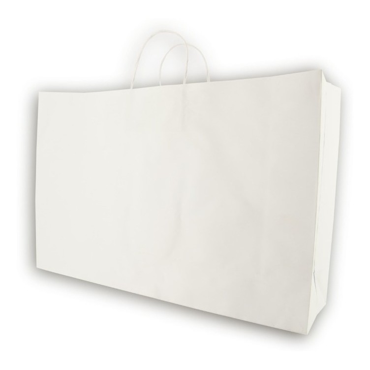 Sacola Branca Média 28x41,5x11 - 50 Unidades