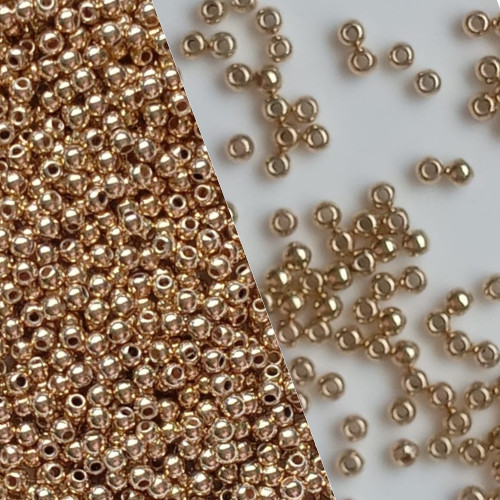 1000 Mil pçs 4MM da linda miçanga dourada p colar, pulseira, bijuterias e artesanatos em geral