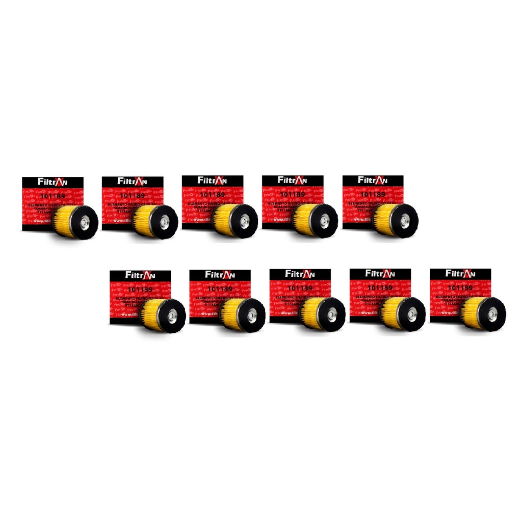 KIT COM 10 FILTROS DE OLEO MOTO YAMAHA FAZER 250 YFM 2008 LANDER WRF 250 X-MAX 125 YZ 250 CRYPTON 115 YFZ 2008 ATACADO