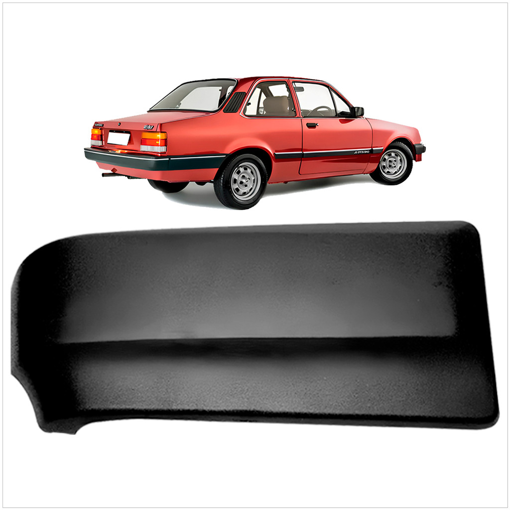 Polaina Ponteira Preta Parachoque Traseiro Chevette 1983 a 1986