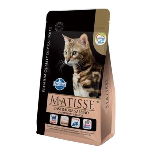 Alimento Matisse Premium Quality Castrados Para Gato Adulto De Raza Todos Os Tamanhos Sabor Salmão De 7.5 Kg