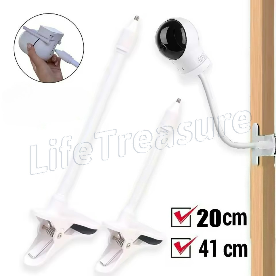 Clipe De Monitor De Bebê Sem Perfuração-Flexível , Torcido , Suporte De Montagem De Webcam-Para Home Office-Portátil Câm