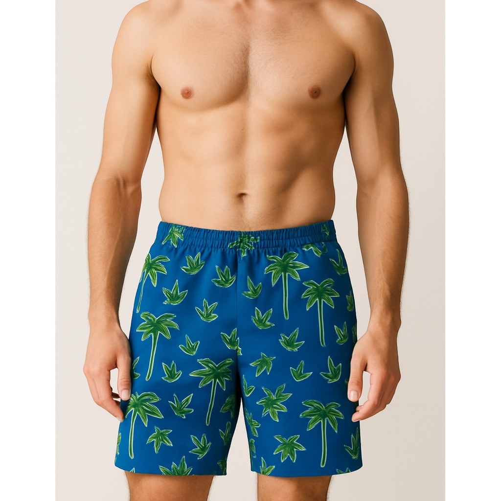 Kit 3 Shorts Bermudinha Tactel Mauricinho Masculino Estampas Sortidas Praia e Dia a Dia