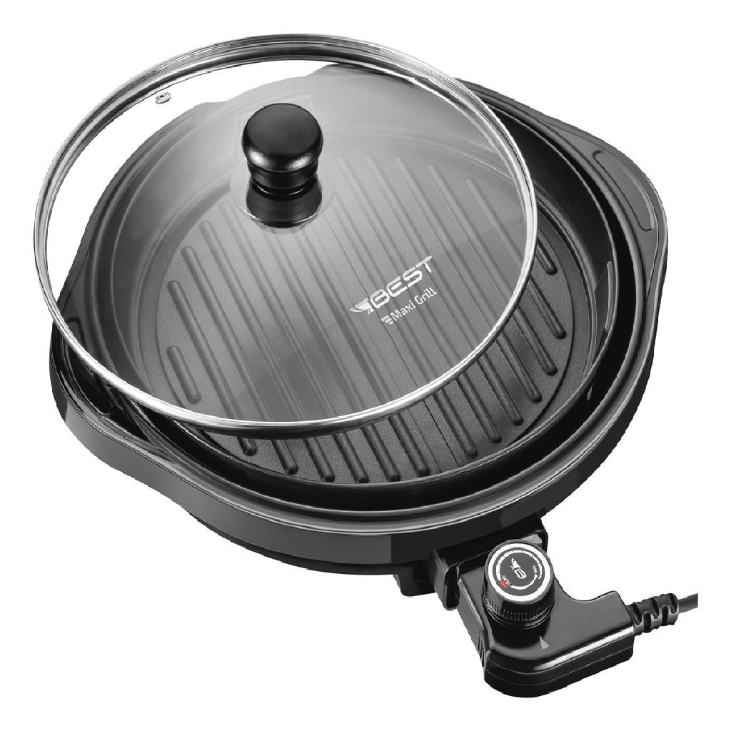Panela Elétrica Redonda Best Maxi Grill 30cm + Cor Preto