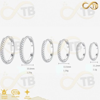 TB Moda Kit 3 pares feminina Brinco Trio Argola BANHADA PRATA 925 A OURO 18K com Zircônia Cravejada em Oferta na Shopee