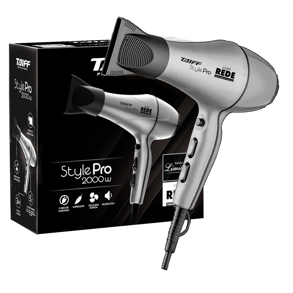 Secador Taiff Style Pro Exclusivo Rede 2000W 127V - Beauty
