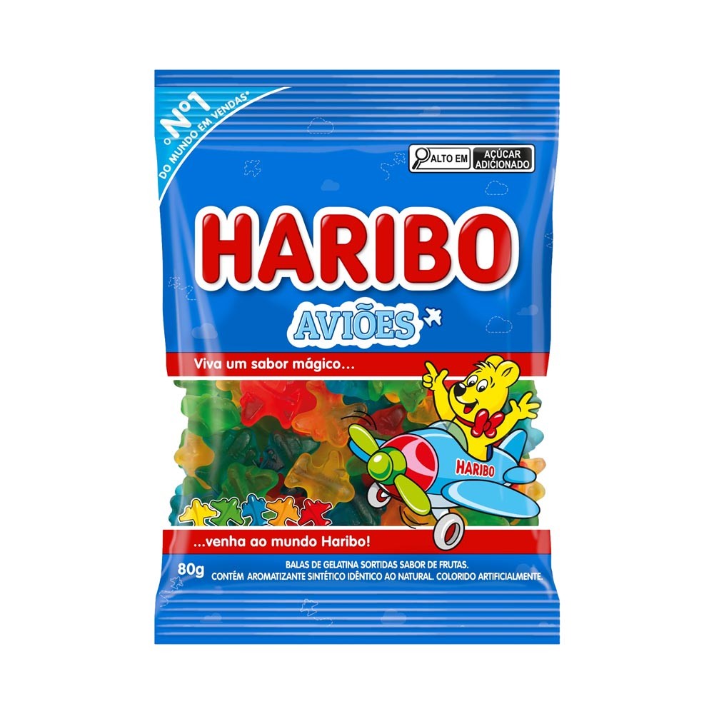 Balas Haribo Aviões 80g - Food & Beverages