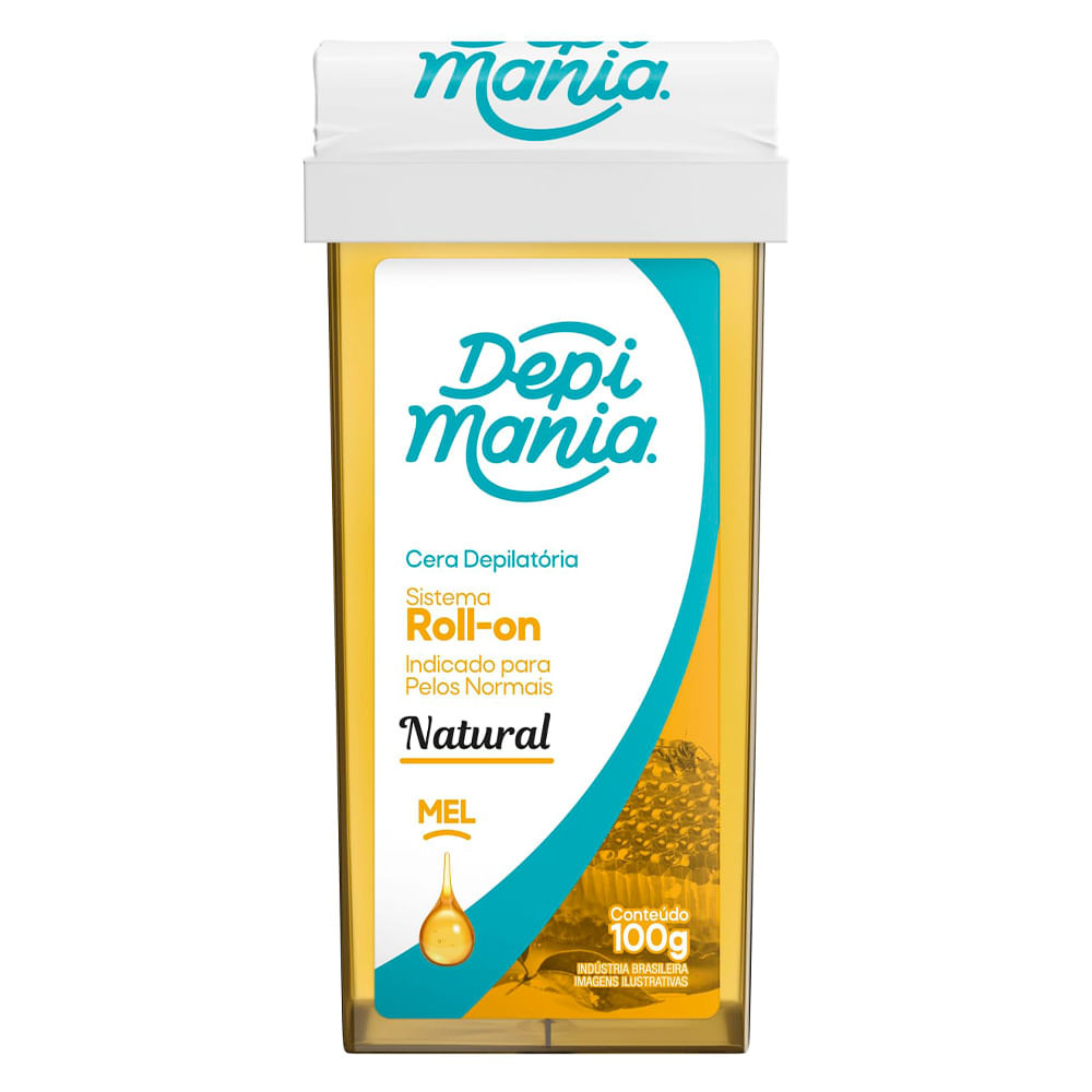 Cera Refil Roll On Depi Mania Mel 100g - Beauty