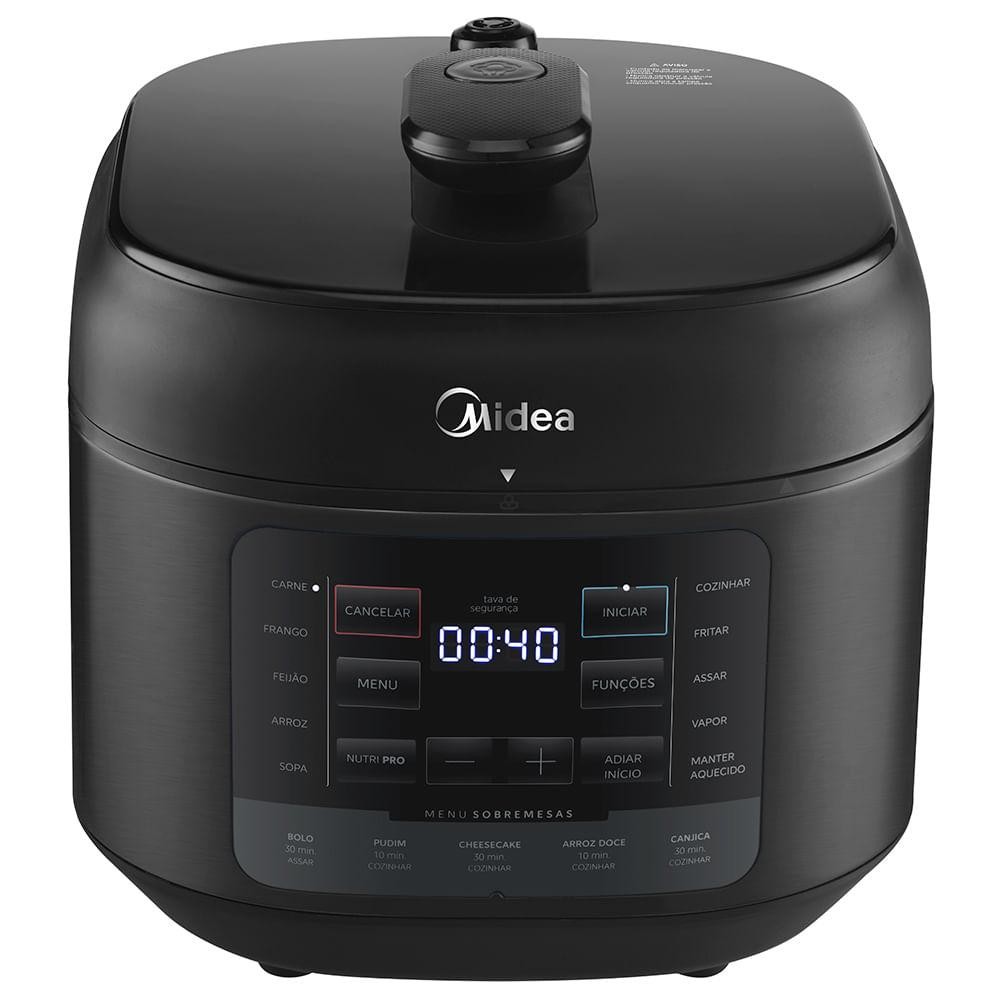Panela de Pressão Elétrica 5L NutriPro Preta Midea