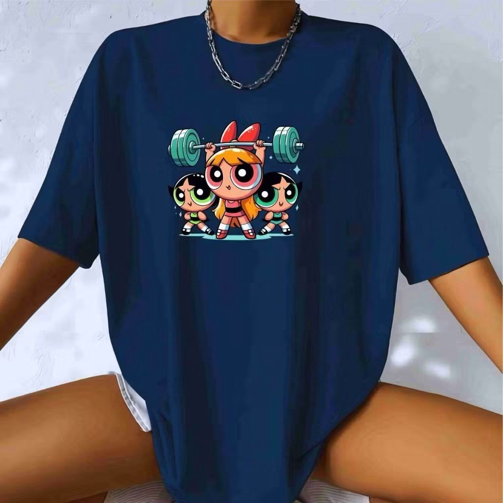 Camiseta Feminina 100% Algodão Personagem Camiseta Feminina Academia