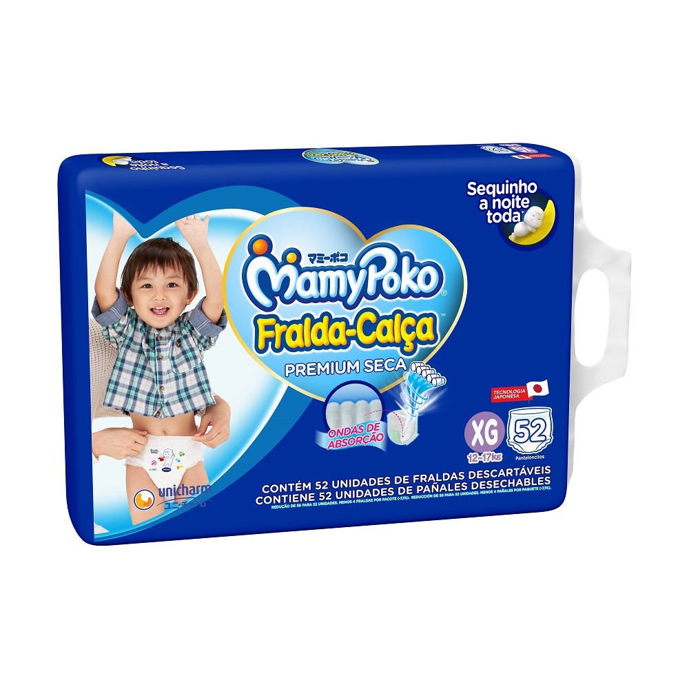 Fralda Calça MamyPoko Giga XG 52 Unidades em Oferta na Shopee