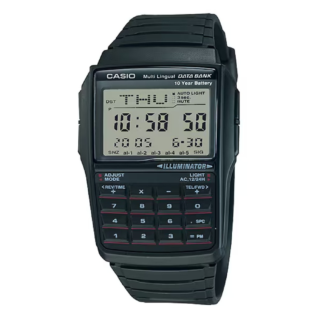Relógio Casio DATA BANK DBC-32-1ADF Preto em Oferta na Shopee