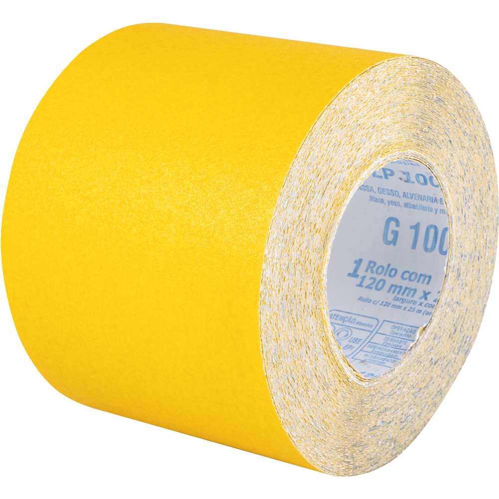 Lixa Costado De Papel Em Rolo 120mm x 25m G100 Vonder em Oferta na Shopee