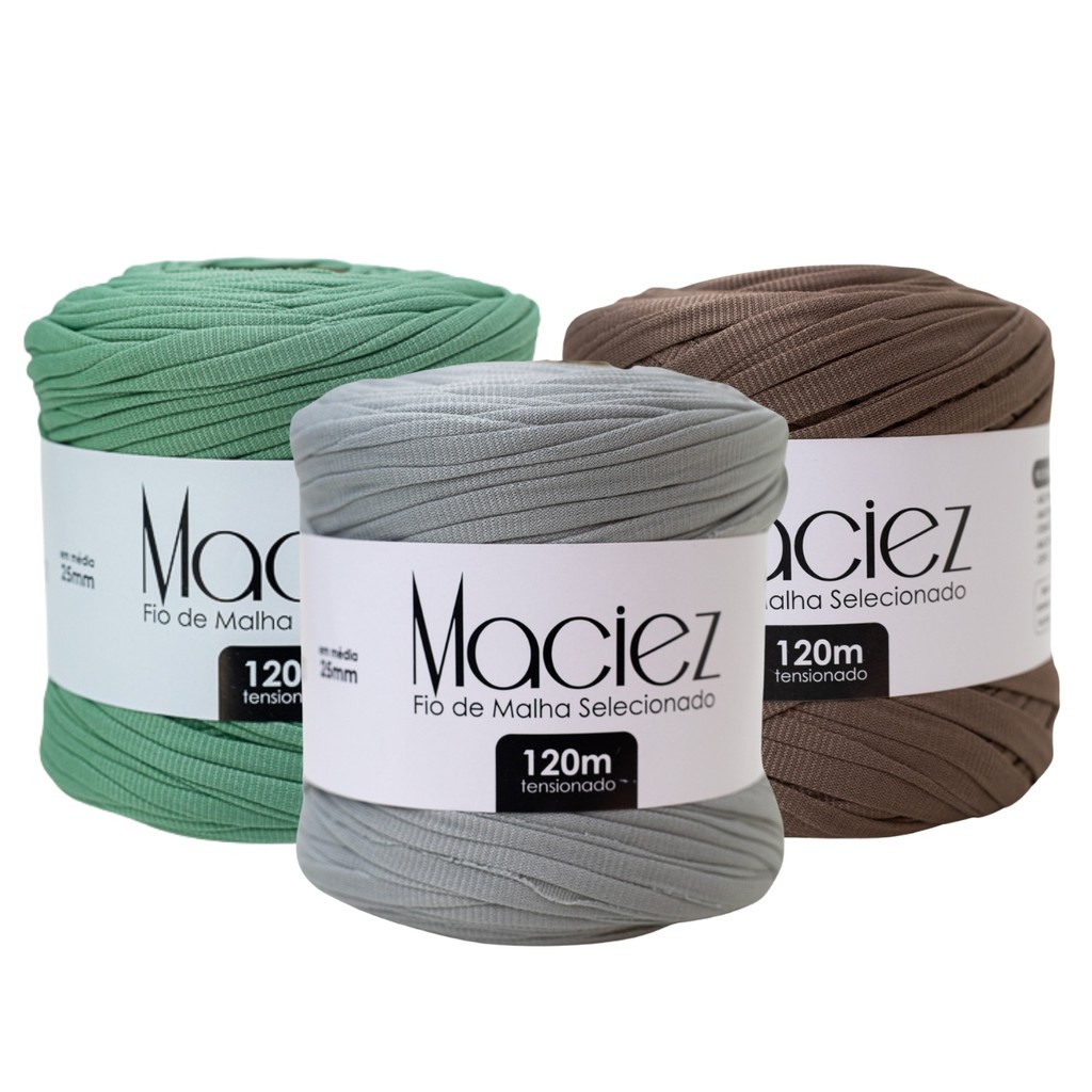 Fio De Malha Maciez 25mm - 120 Metros Diversas Cores em Oferta na Shopee
